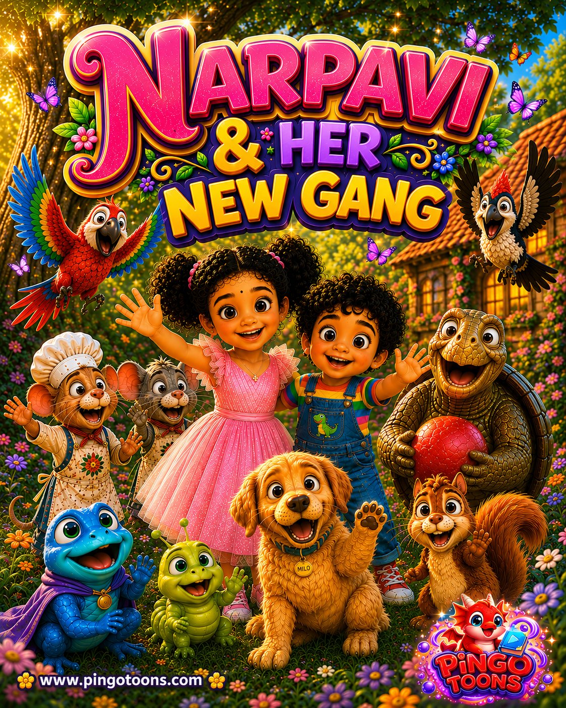 Narpavi and Her New Gang - PingoToons Personalized Book